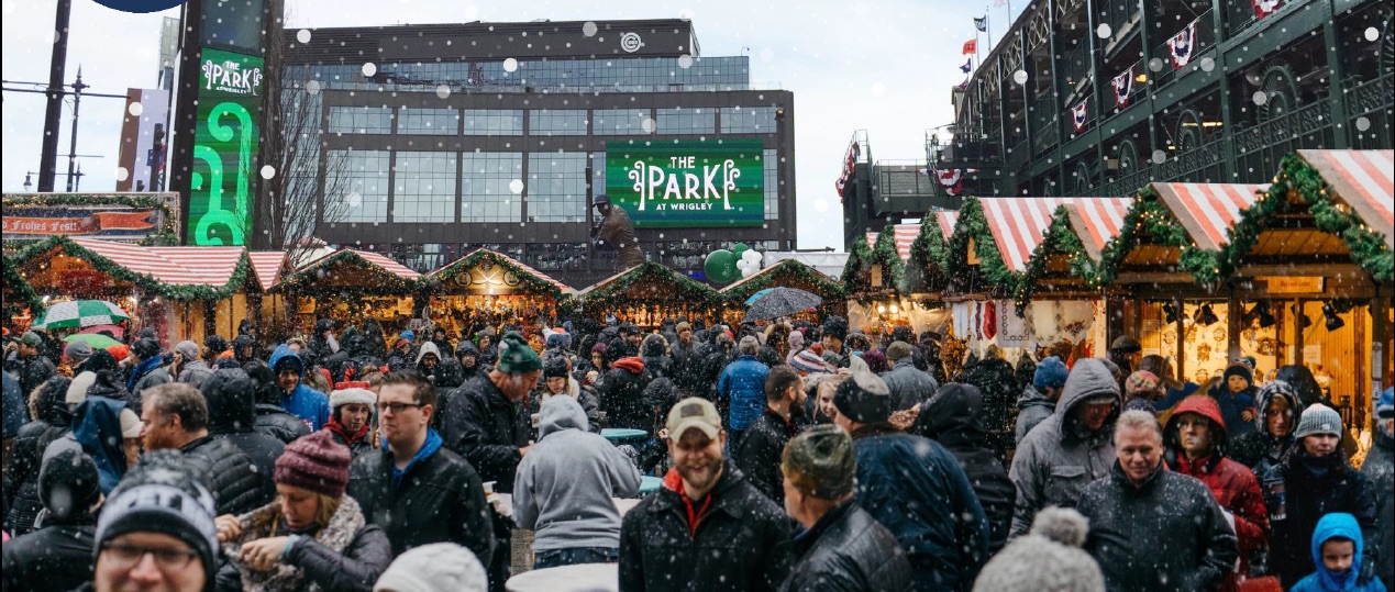 Przygotowania do otwarcia Christkindlmarket w pobliżu Wrigley Field - wiadomosci.com