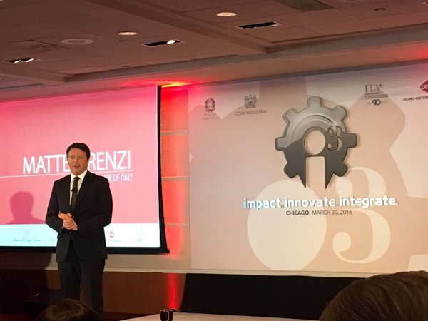 Premier W艂och Matteo Renzi odwiedzi艂 Chicago Premier W艂och Matteo Renzi odwiedzi艂 Chicago
