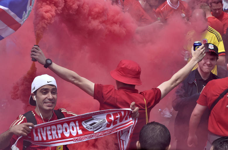Kibice Liverpoolu i Sevilli opanowali Bazyleę przed finałem Ligi Europy! Kibice Liverpoolu i Sevilli opanowali Bazyleę przed finałem Ligi Europy!