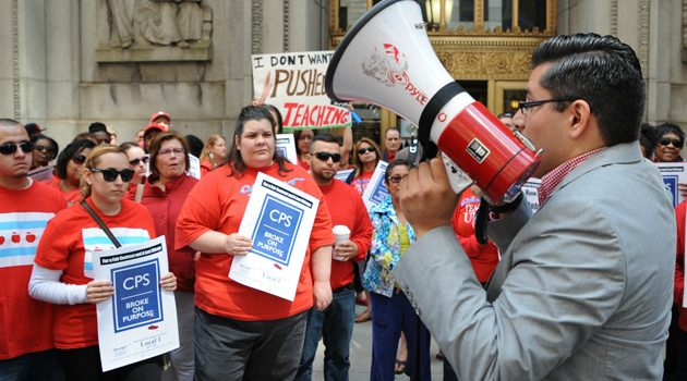 Nauczyciele CPS protestowali w centrum Chicago Nauczyciele CPS protestowali w centrum Chicago