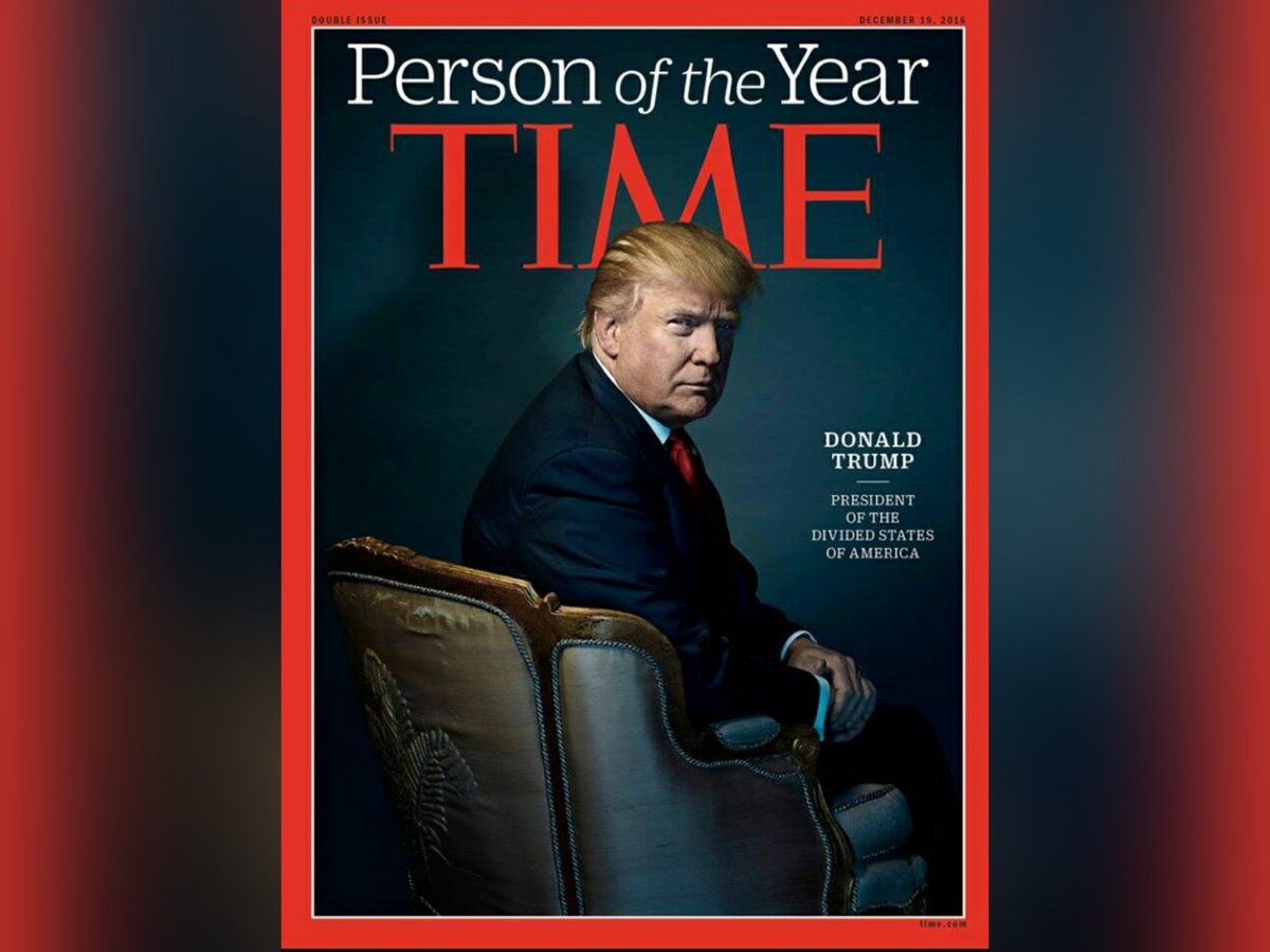 Donald Trump człowiekiem roku magazynu “Time” Donald Trump człowiekiem roku magazynu “Time”