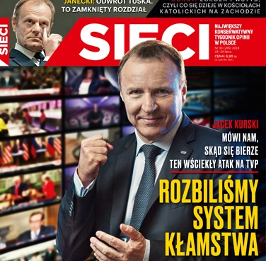 Prezes TVP Jacek Kurski w „Sieci”: Naród odzyskał telewizję publiczną