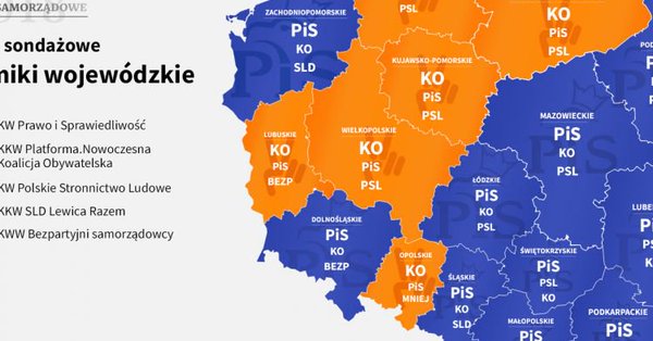 Exit poll: PiS z najwyższym poparciem w wyborach do sejmików Exit poll: PiS z najwyższym poparciem w wyborach do sejmików
