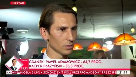 PiS ze „szklanym sufitem” w dużych miastach. Exit-poll: Kraków dla J.Majchrowskiego, Gdańsk dla P.Adamowicza