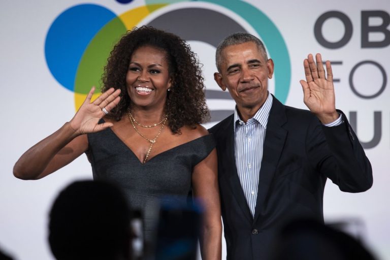 Barack i Michelle Obama w Chicago