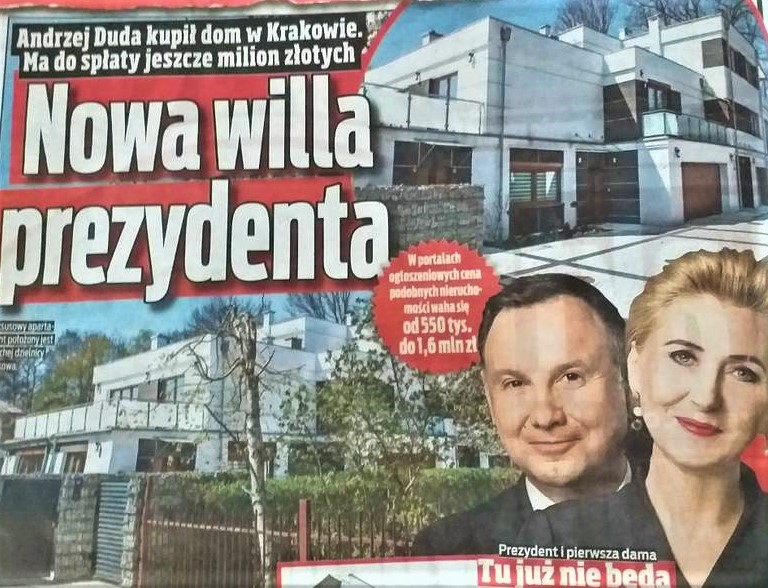 „Fakt”: Prezydent Andrzej Duda kupił luksusowy apartament w Krakowie