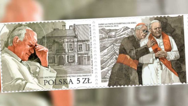 Dziś trafia do obiegu znaczek pocztowy upamiętniający rocznicę urodzin świętego Jana Pawła II