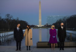President-elect Joe Biden participates in a COVID memorial event at the Lincoln Memorial