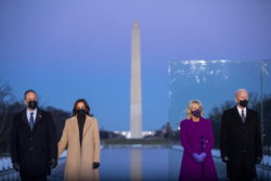 President-elect Joe Biden participates in a COVID memorial event at the Lincoln Memorial