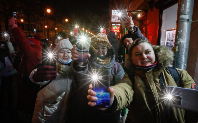 W Rosji odbył się happening poparcia dla Aleksieja Nawalnego