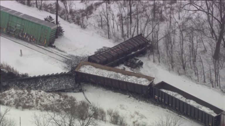 W West Chicago wykoleił się pociąg towarowy