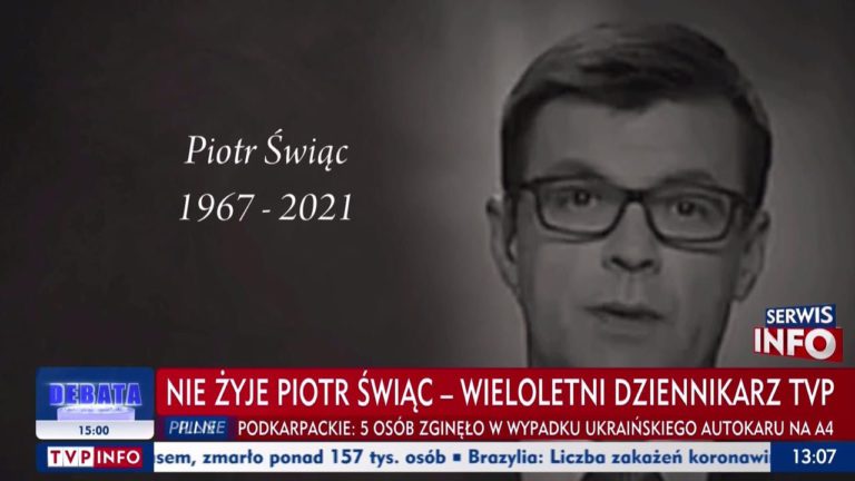 Tragiczna śmierć dziennikarza TVP Piotra Świąca. Znamy przyczyny