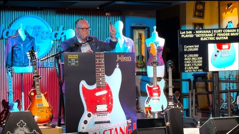 Gitara Kurta Cobaina sprzedana na aukcji za ponad 1,5 mln dolarów