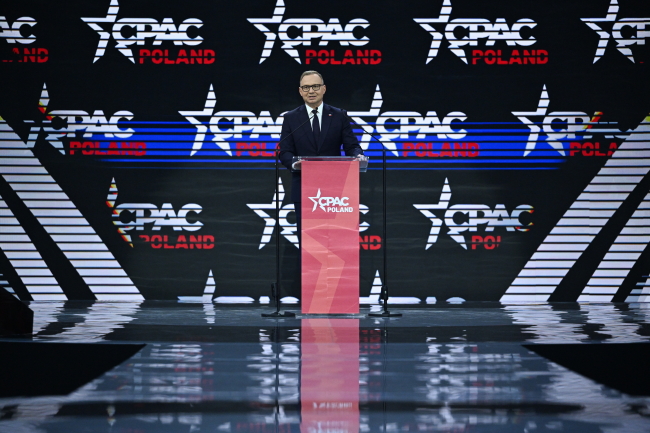 Konferencja CPAC w Jasionce/ Duda o wyborach: Wierzę, że Polacy wybiorą wolność i uczciwość, a nie cynizm i draństwo