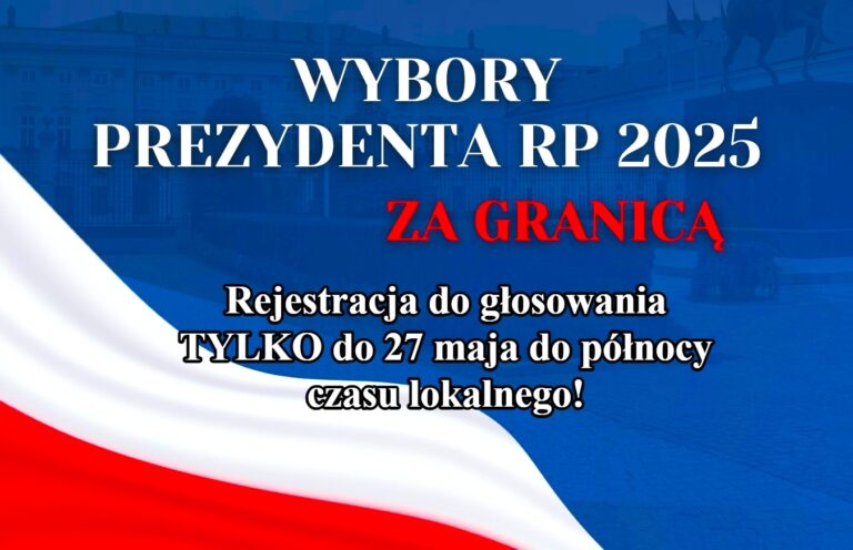 Ostatni dzień rejestracji do głosowania w II turze wyborów Prezydenta RP 2025 w USA