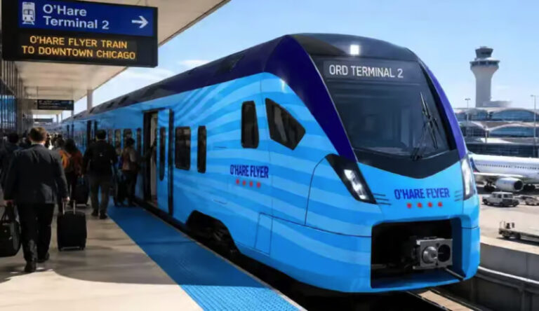 „O’Hare Flyer” budzi sprzeciw mieszkańców. Pociąg na lotnisko miałby przejeżdżać co 15 minut